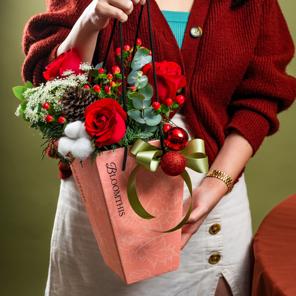 Christie Red Rose Christmas Mini BloomBag