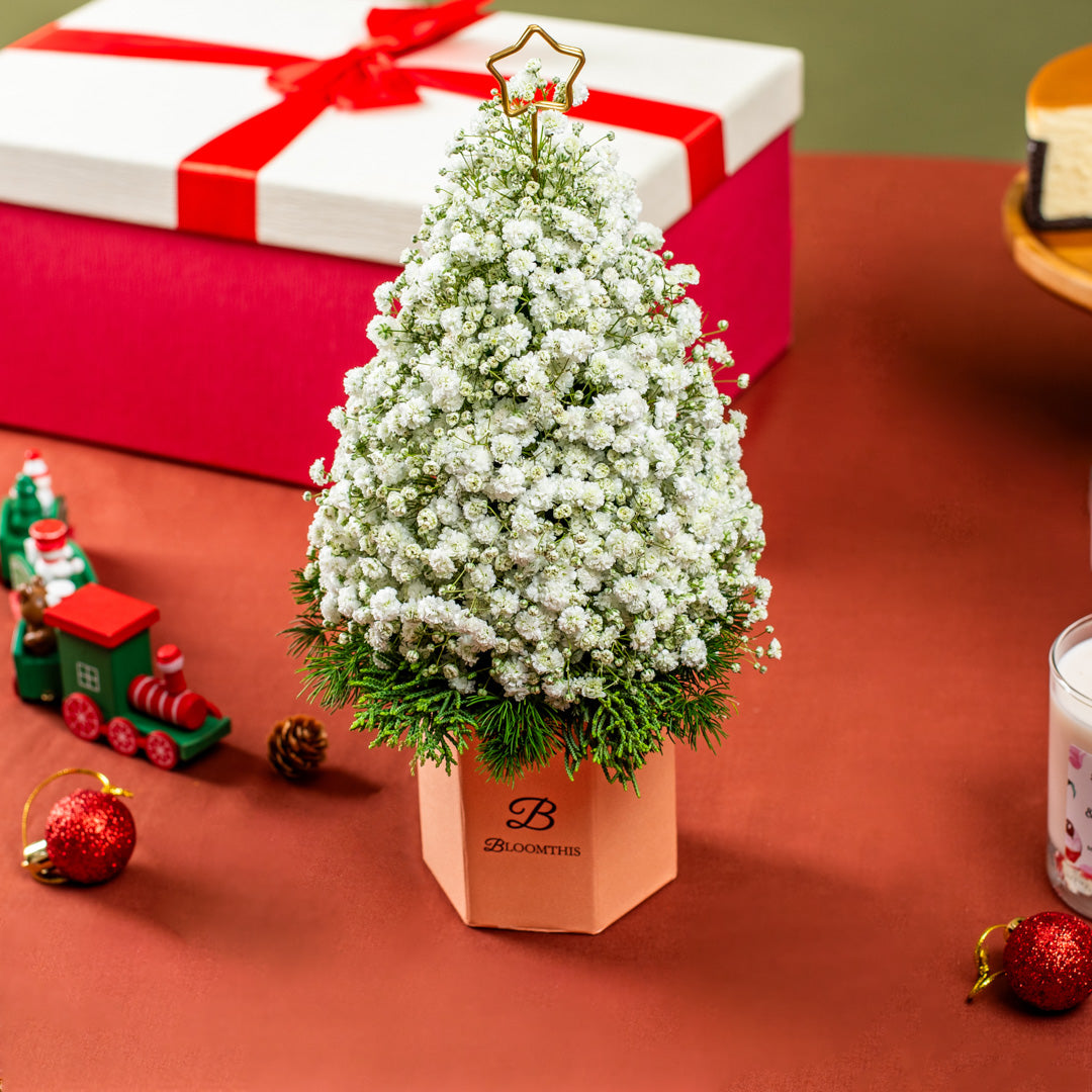 Claire Mini Christmas Tree Flower Box