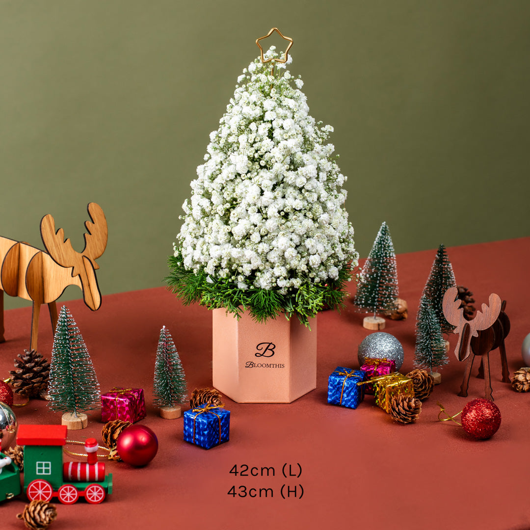 Claire Mini Christmas Tree Flower Box