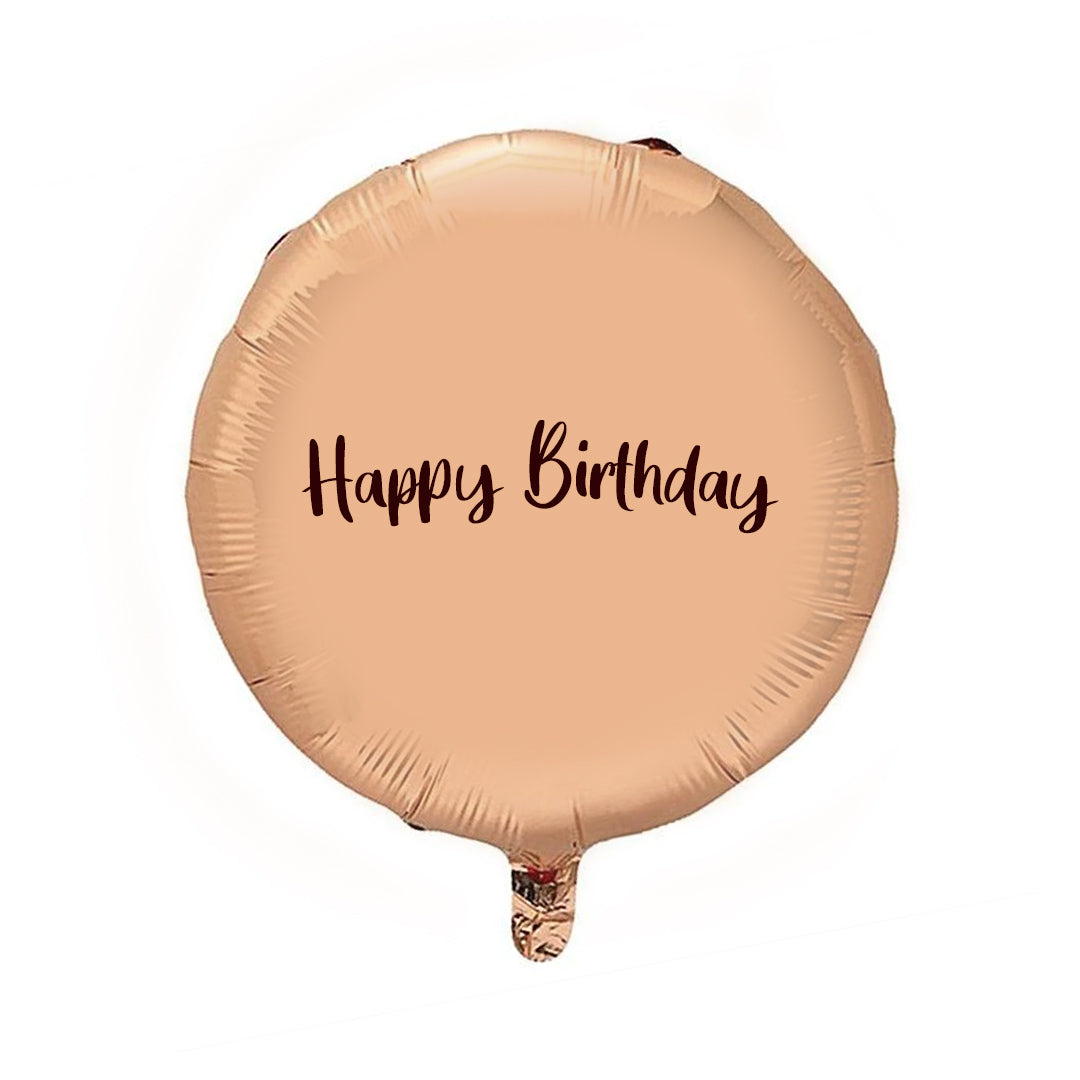 Happy Birthday Champagne Gold Foil Balloon (18 in)