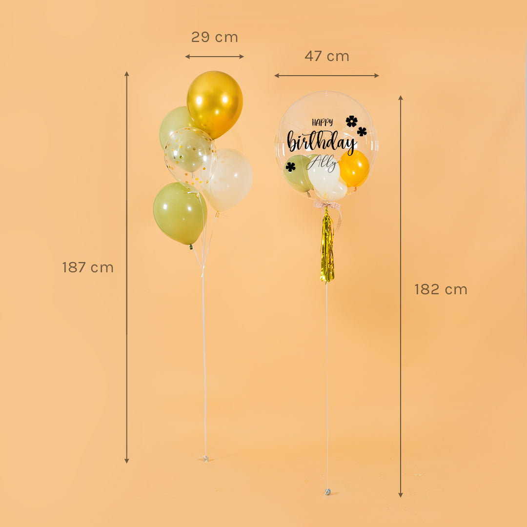 25inch Bobo Balloon Olive Green Latex Balloons Delivery