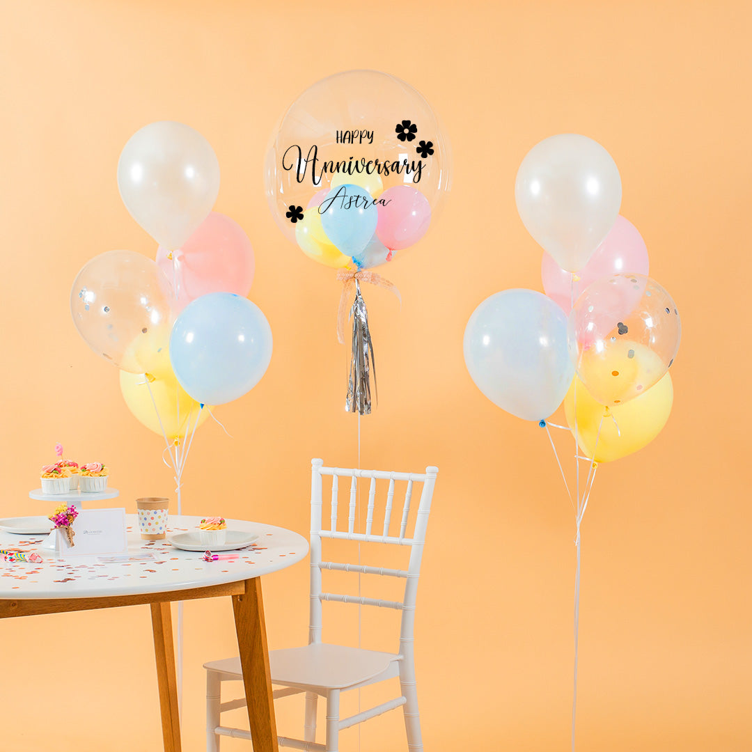 Pastel Candy Helium Balloon Bouquet