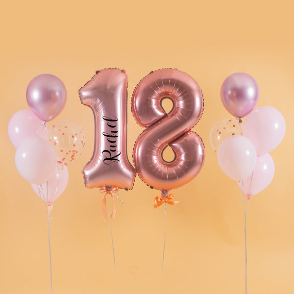 Helium numbers balloons discount