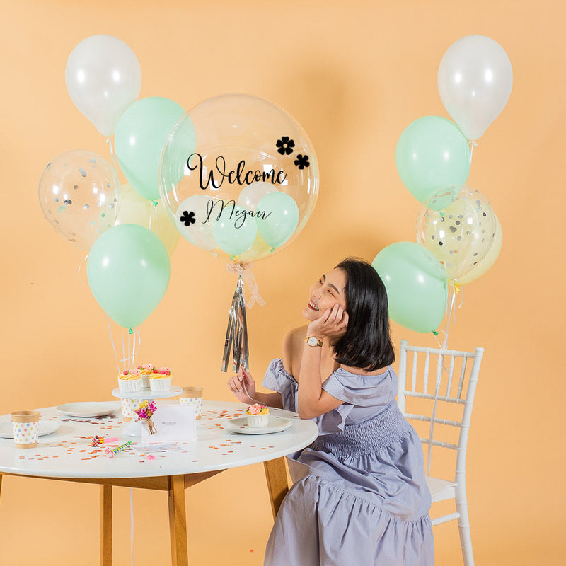 Vespa Mint Helium Party Balloons