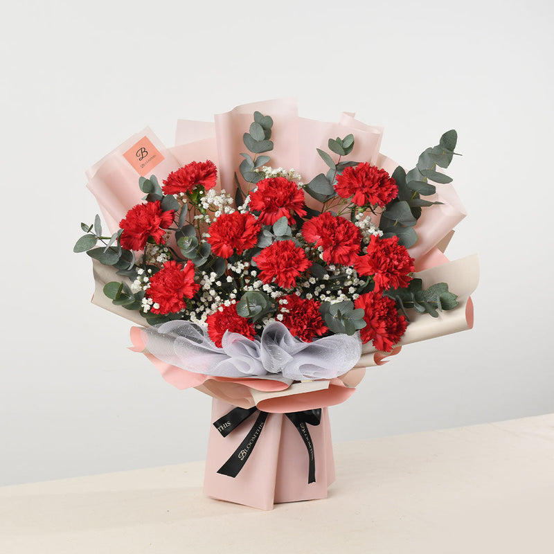 Cameron Red Carnation Bouquet (MDV)