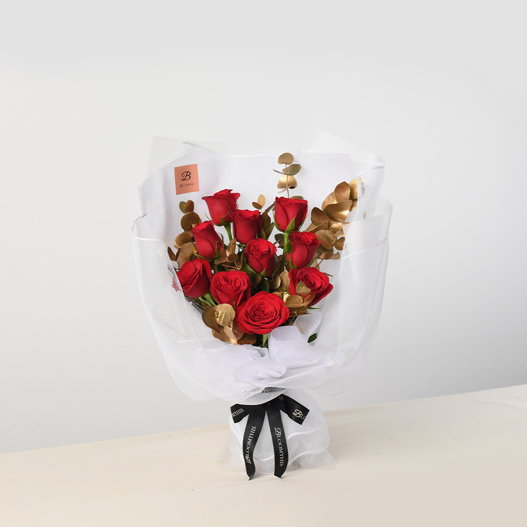 Charlotte Red Rose Bouquet