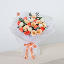 Clementine Orange Rose Bouquet