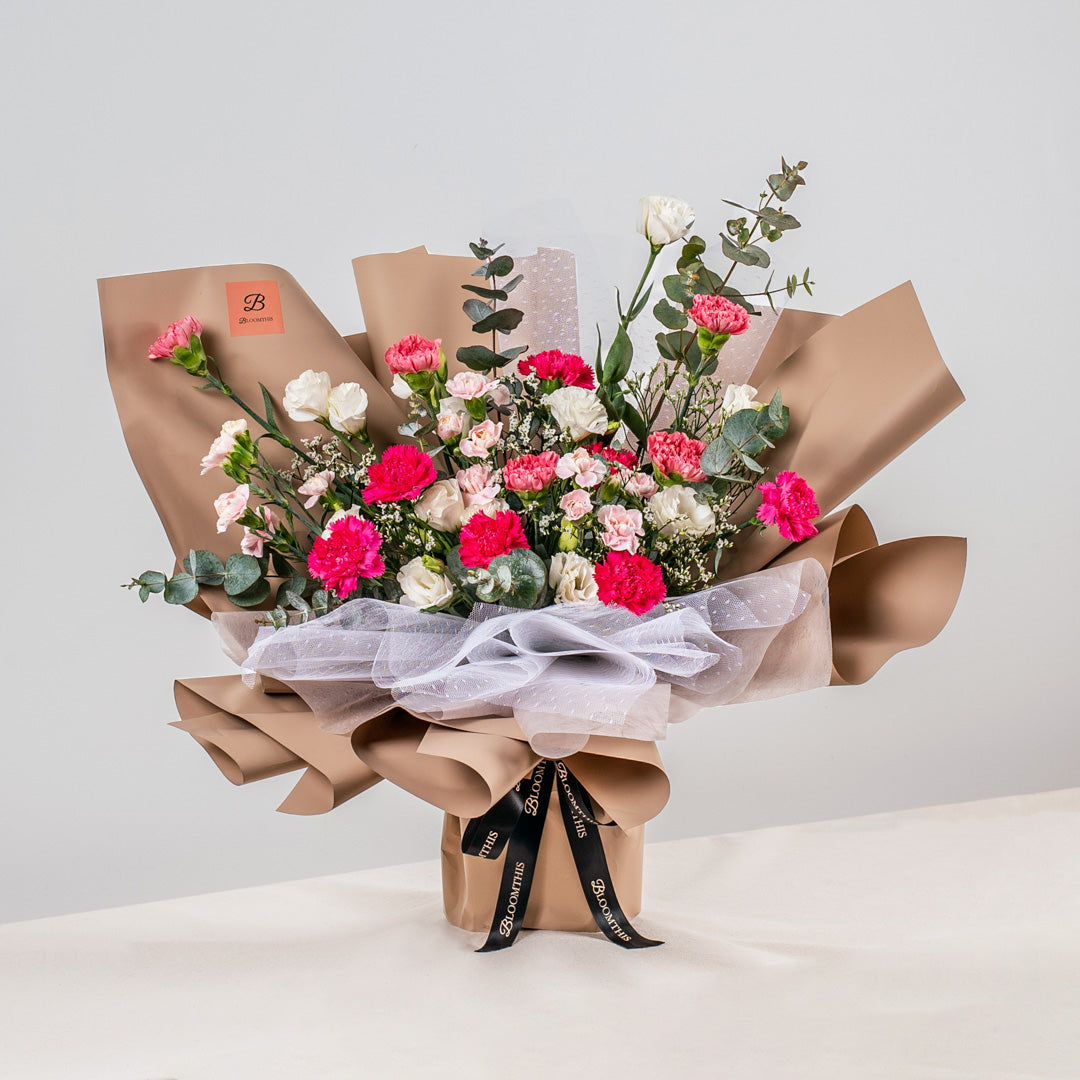 Julieane Pink Carnation Bouquet (MDV)