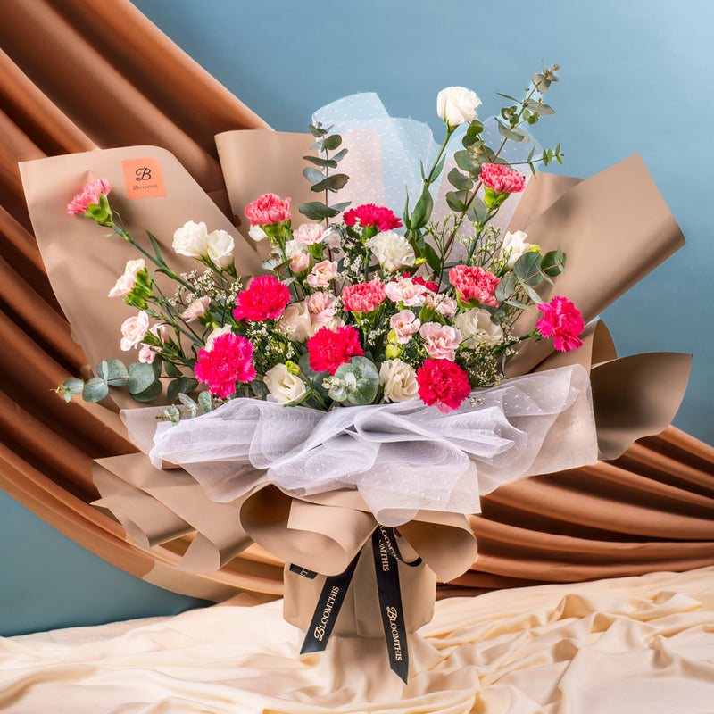 Julieane Pink Carnation Bouquet