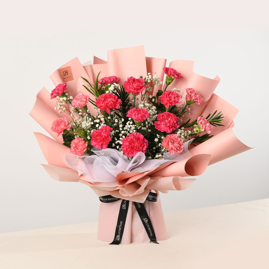 Pia Pink Carnation Bouquet (MDV)