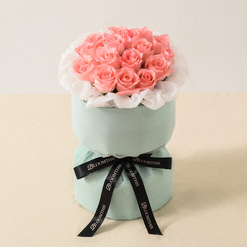 Rachel Pink Rose Hand Bouquet (VDV)