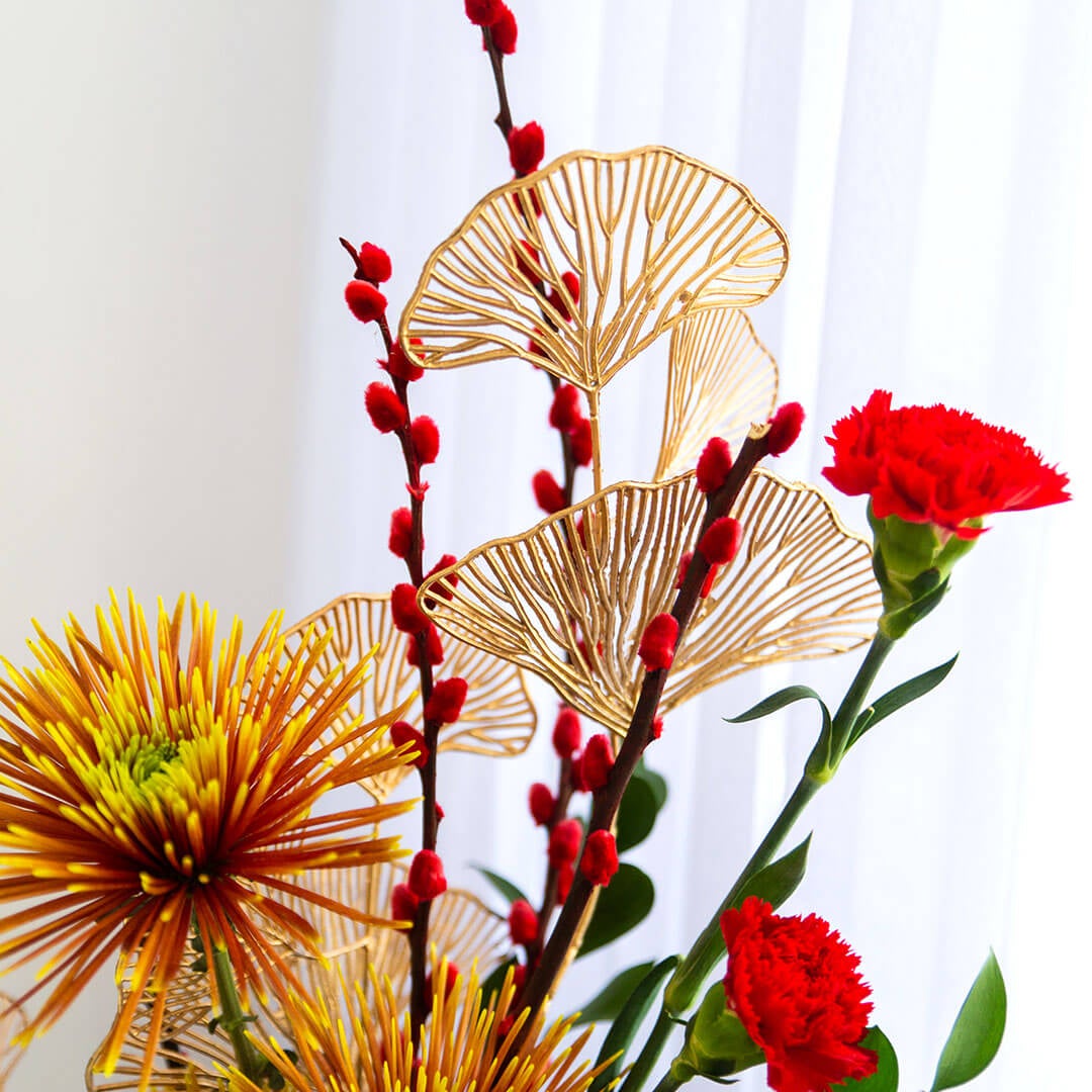 Blessing Chinese New Year Flowers in Vase