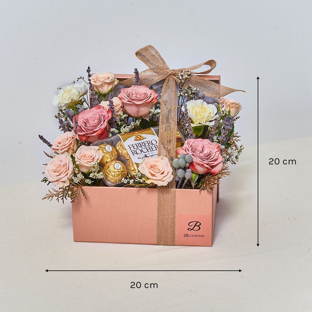 Vittoria Flower & Ferrero Chocolate Gift Set (VD)