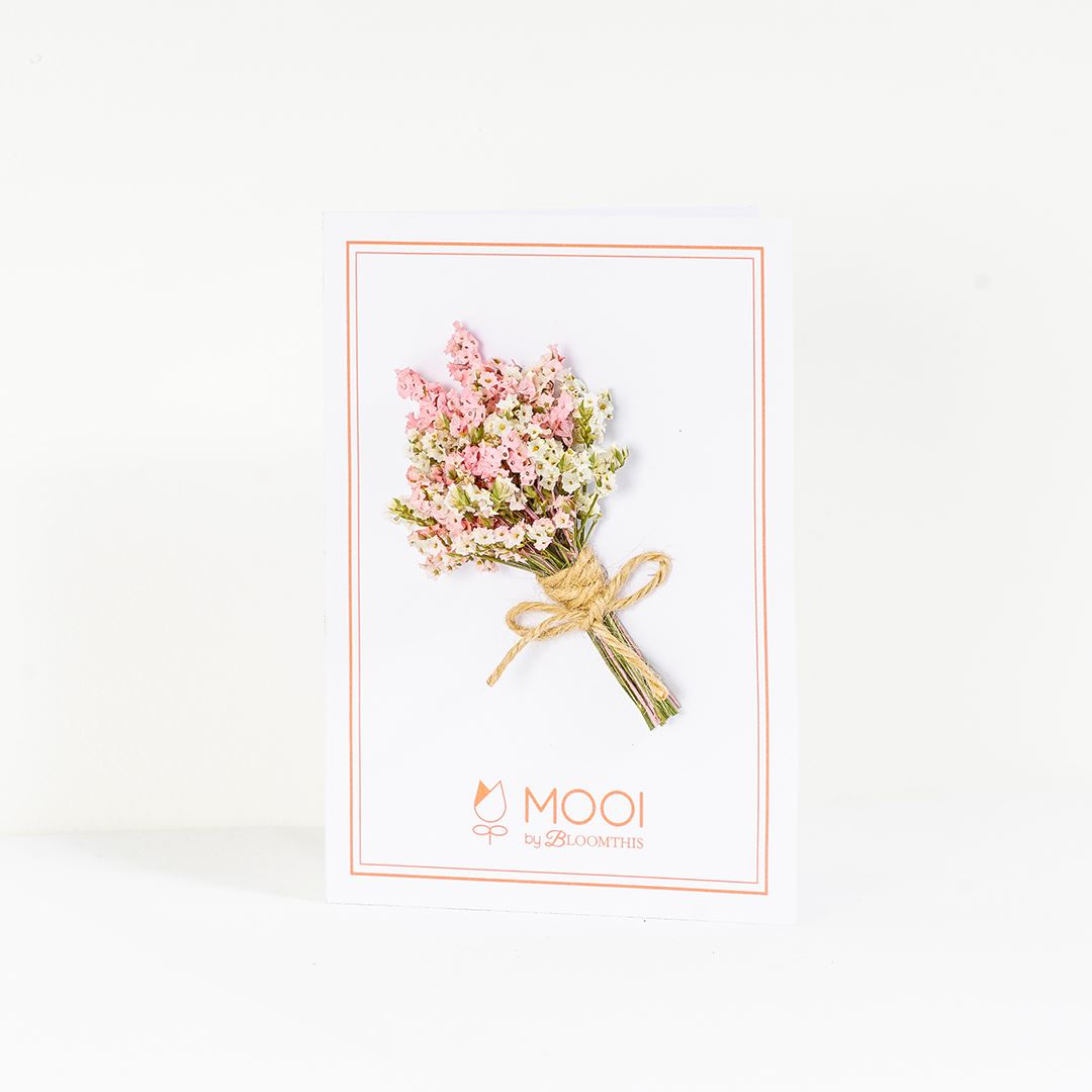Dried Pink Tinted Caspia Designer Card