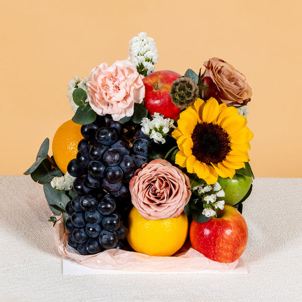 Lorena Flowers & Fruits Gift Box Free Delivery BloomThis