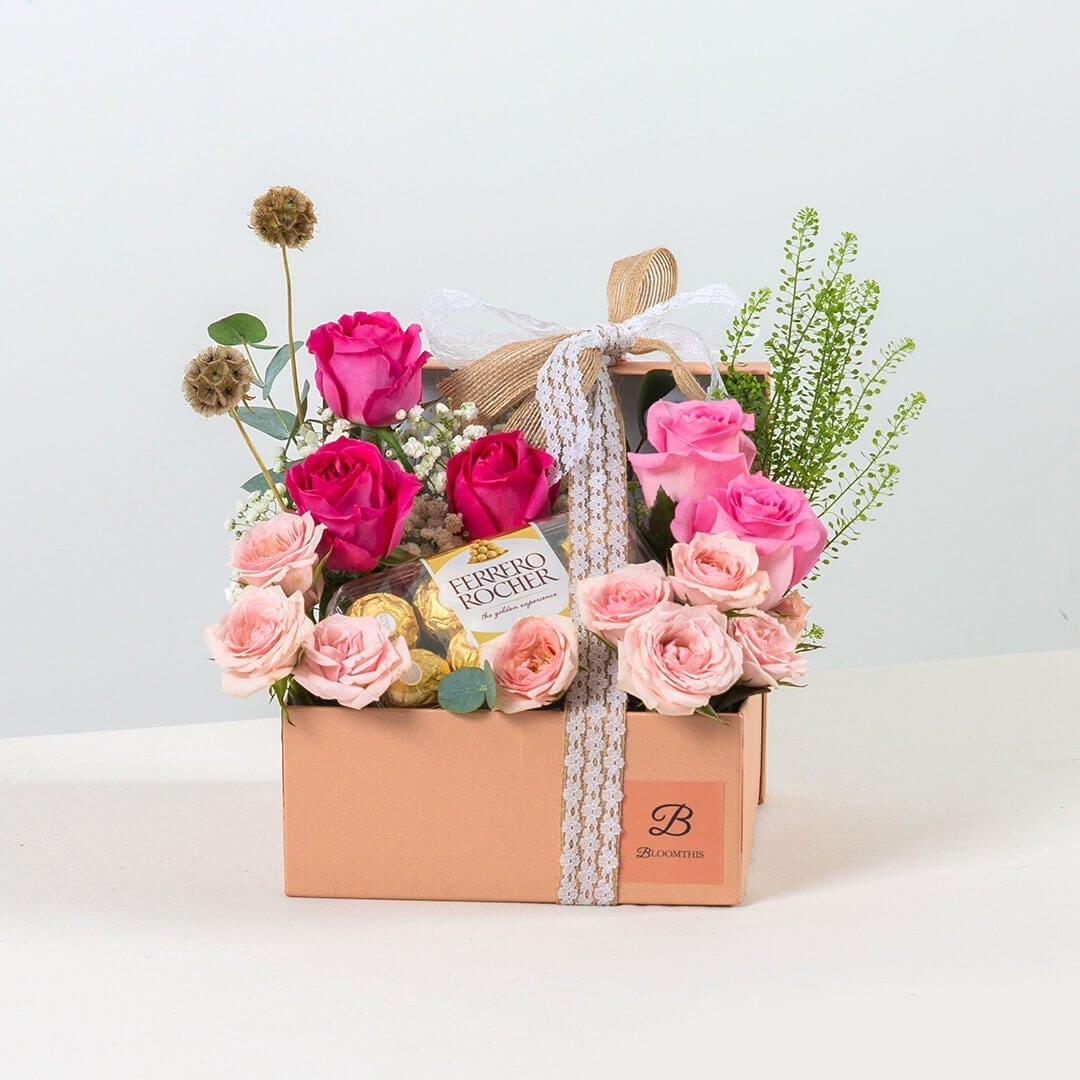 Catalina Flower & Ferrero Chocolate Gift Set (VD)