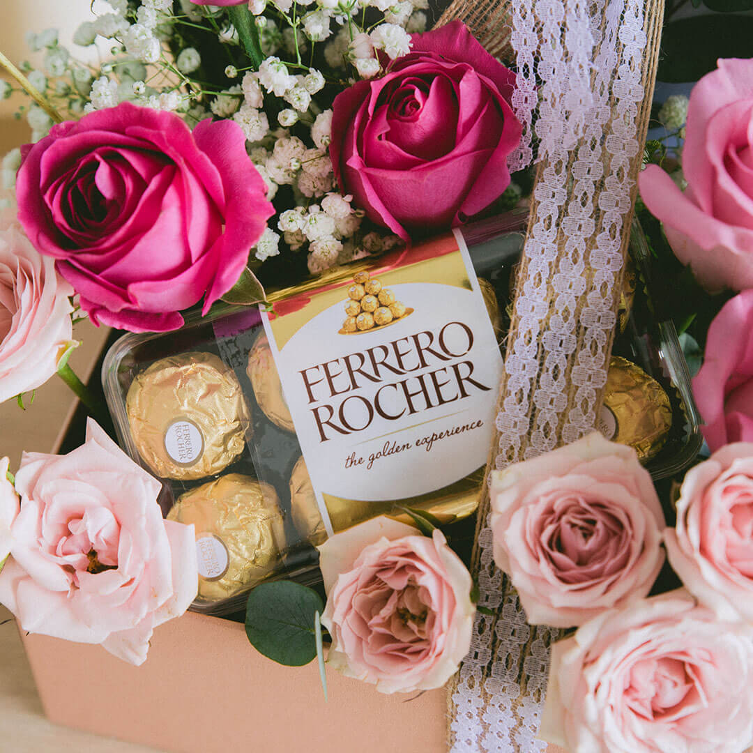 Catalina Flower & Ferrero Chocolate Gift Set (VDV)
