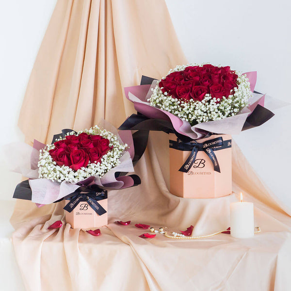 Aphrodite Red Rose Flower Box (MD)