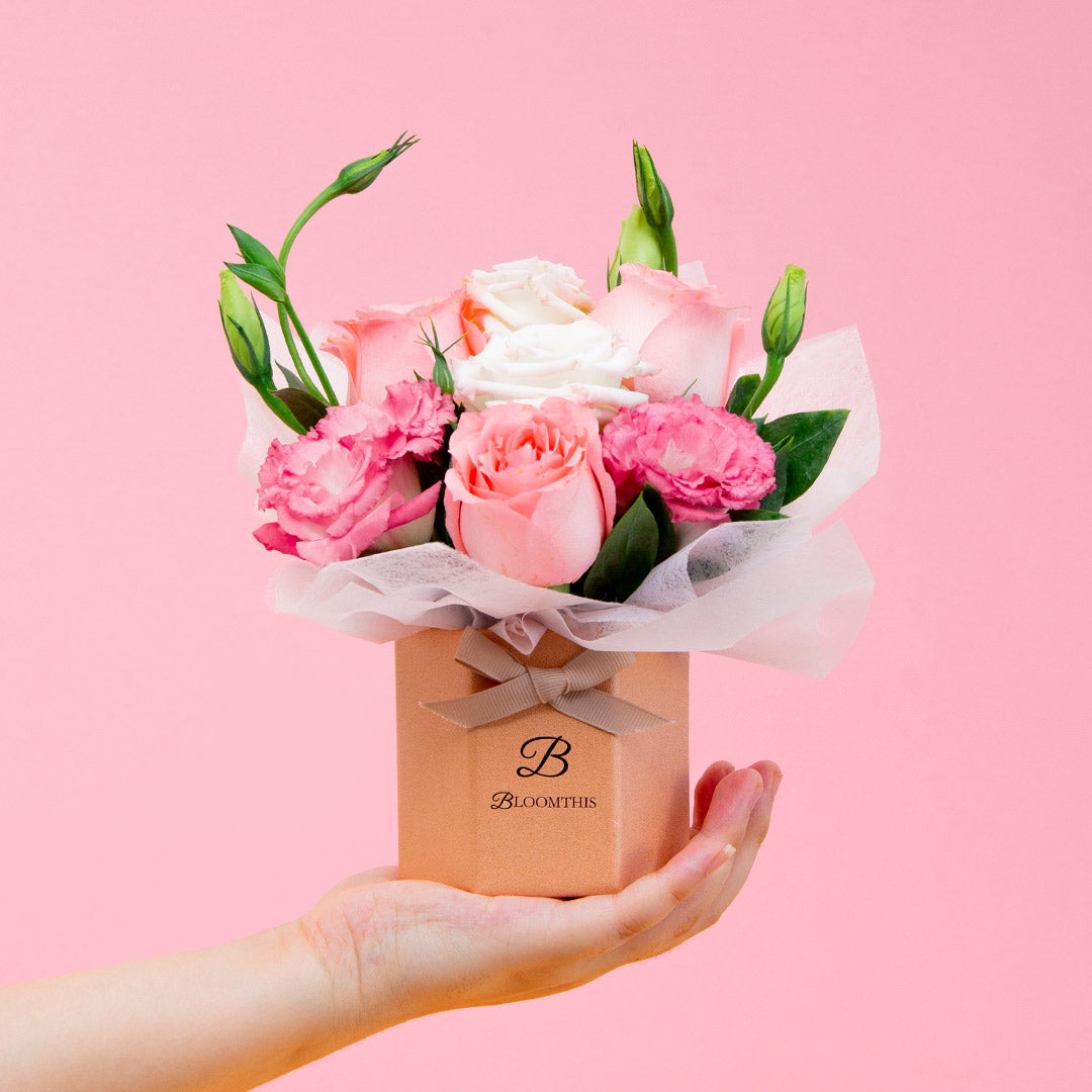Belinda Rose Mini Flower Box | Free Delivery | Bloomthis