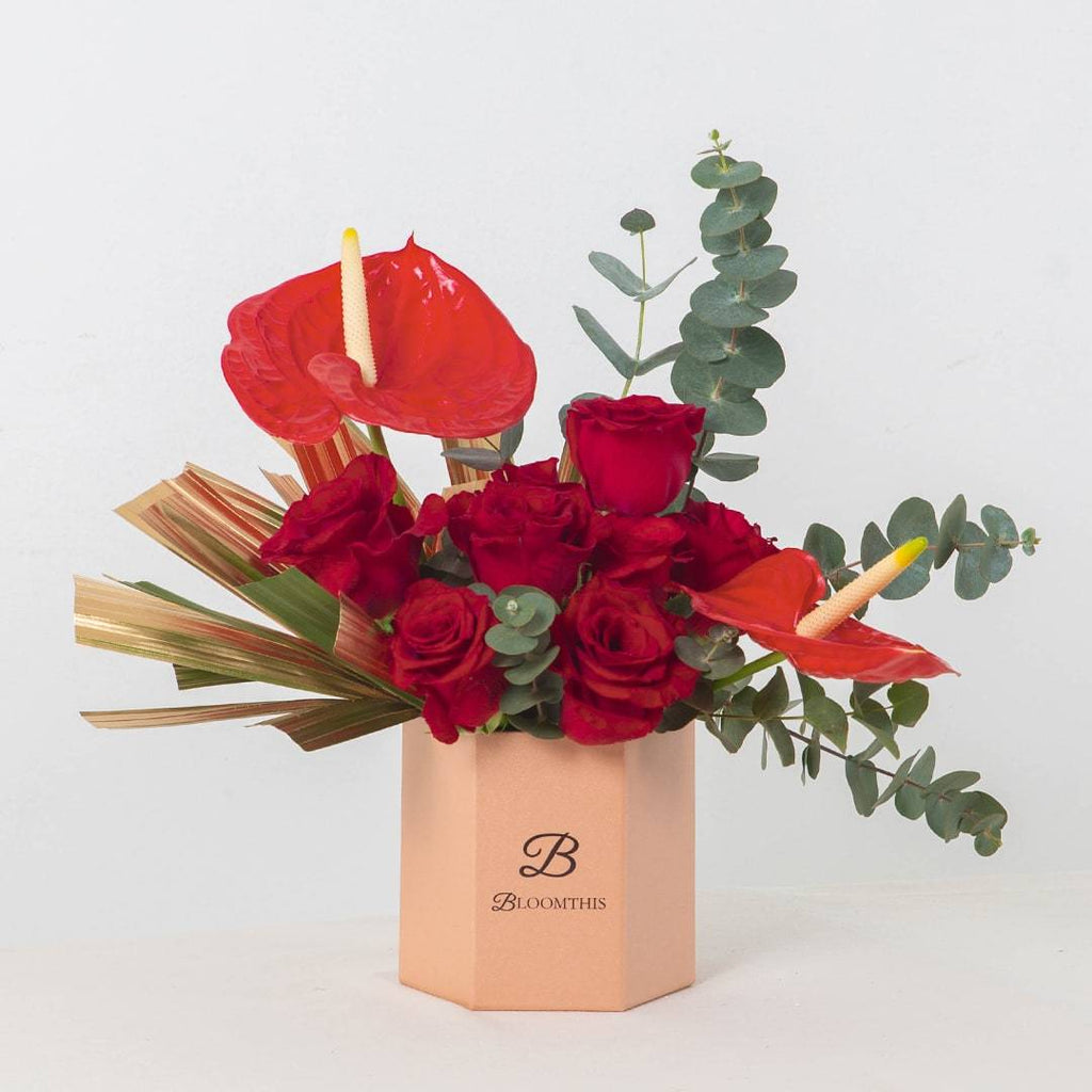 Bethany Red Rose Flower Box