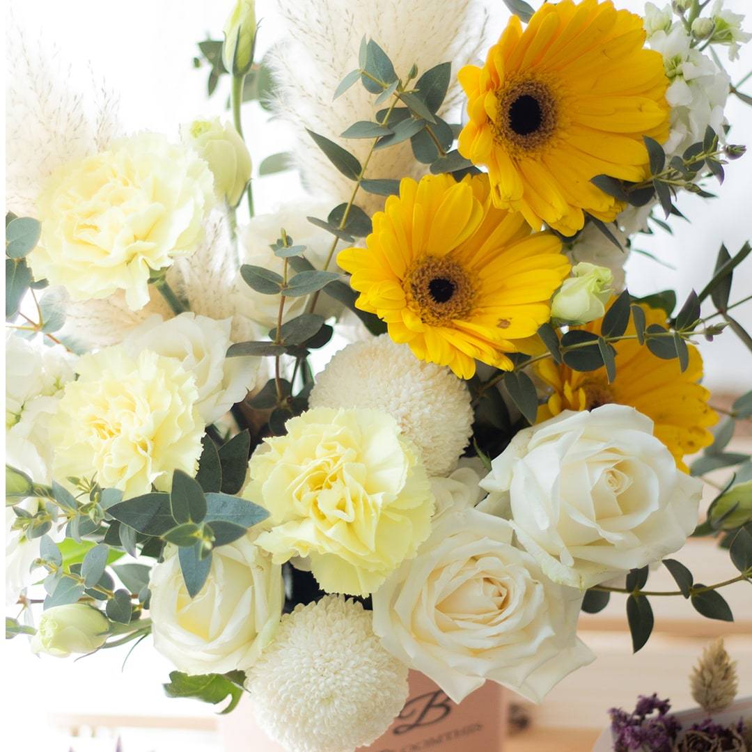 Beverley Yellow Gerbera Flower Box