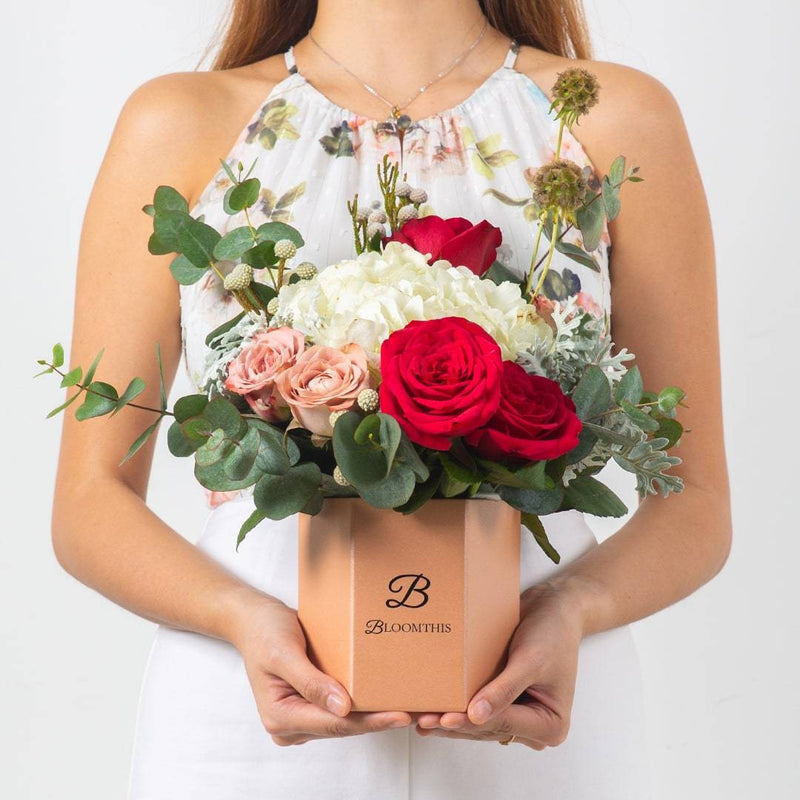 Brooke White Hydrangea Flower Box