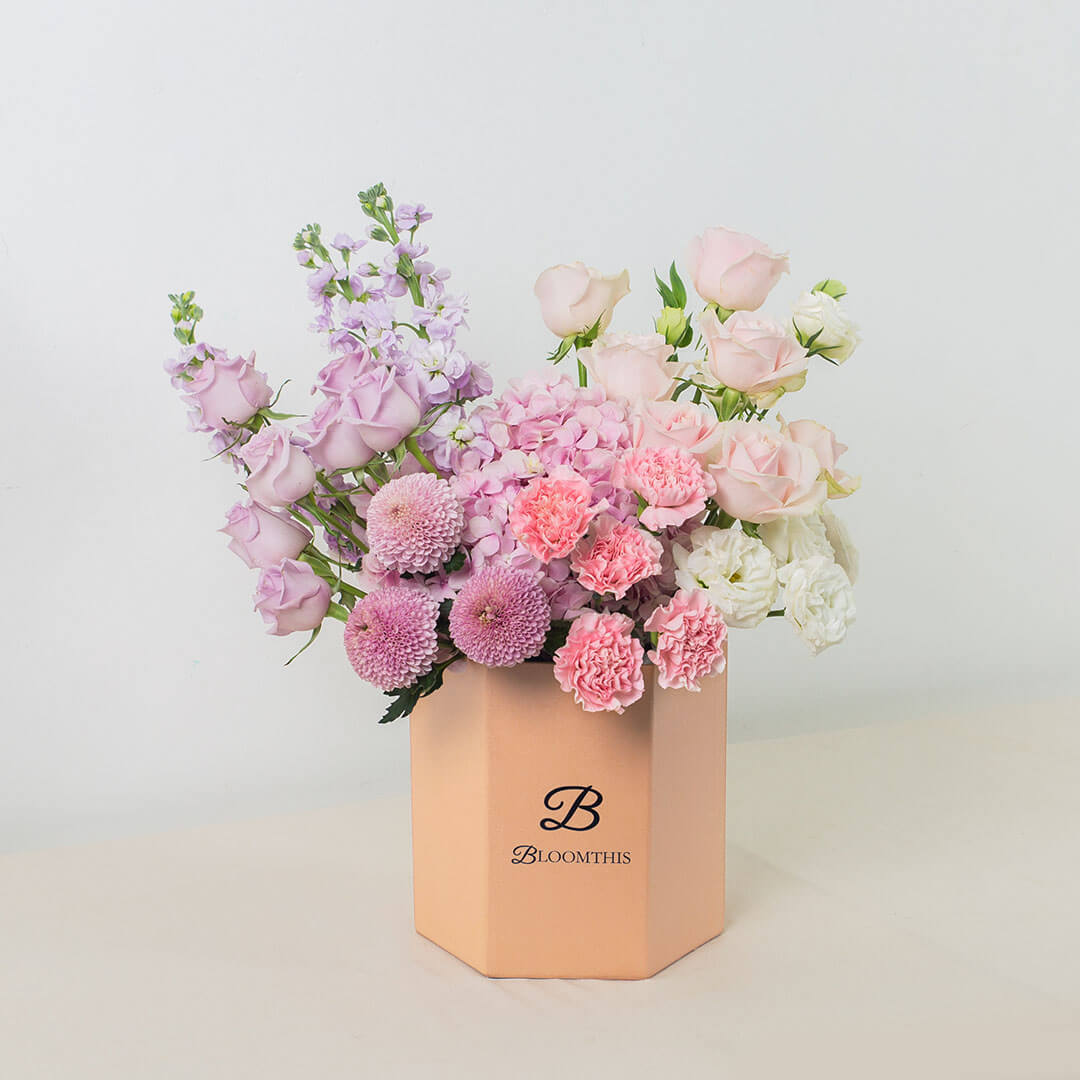 Casabella Pink Hydrangea Flower Box