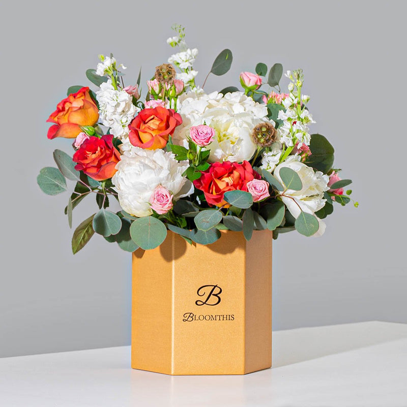 Cassandra Rose & Peony Flower Box