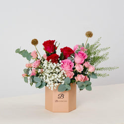 Catalina Pink Rose Flower Box