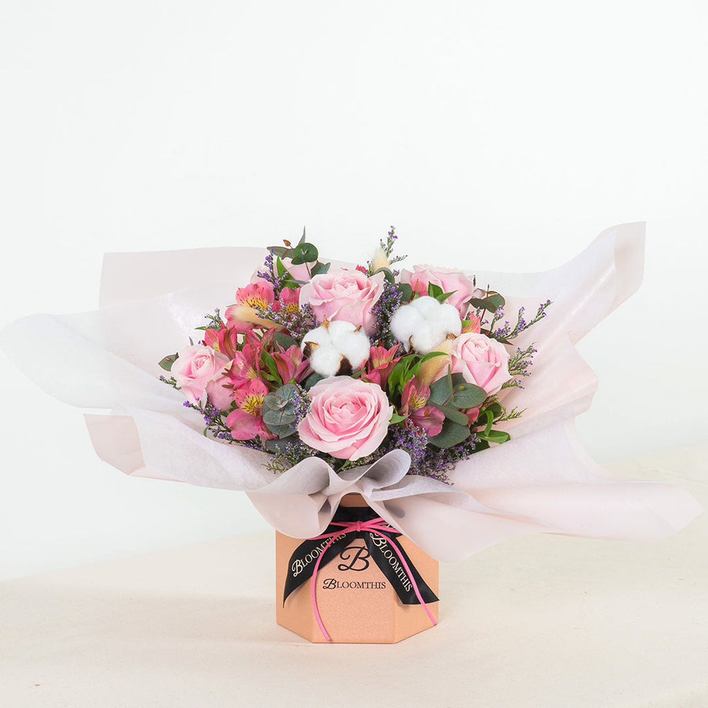 Esmerelda Pink Rose Flower Box (VDV)