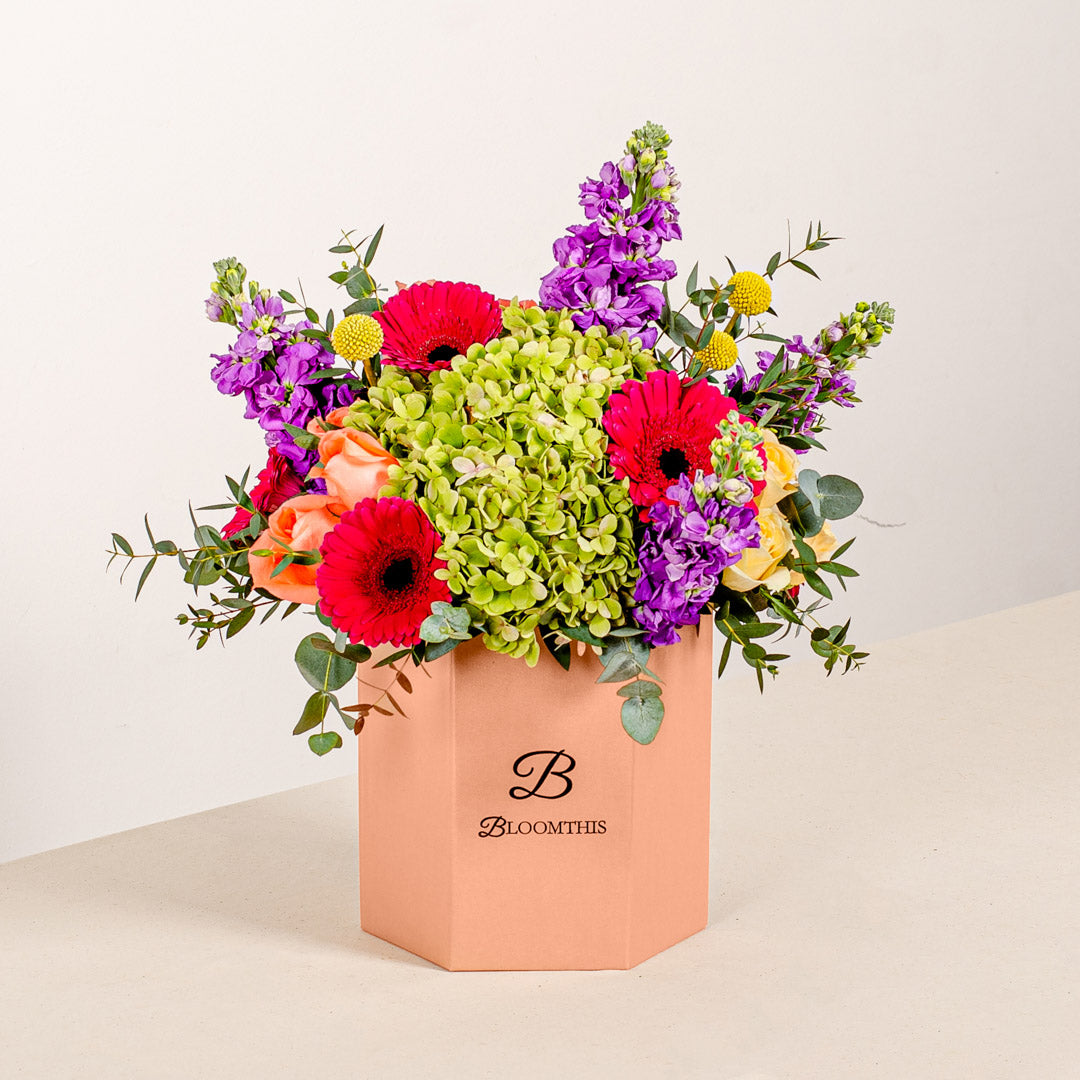 Gloria Hydrangea & Gerbera Flower Box