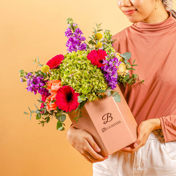 Gloria Hydrangea & Gerbera Flower Box