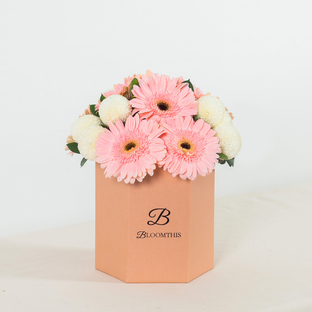 Grace Pink Gerbera Flower Box