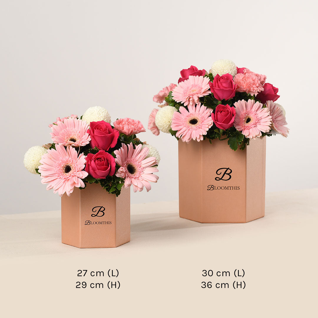 Marilyn Gerbera & Rose Flower Box (MDV)