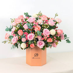 Nadine Pink Carnation Flower Box