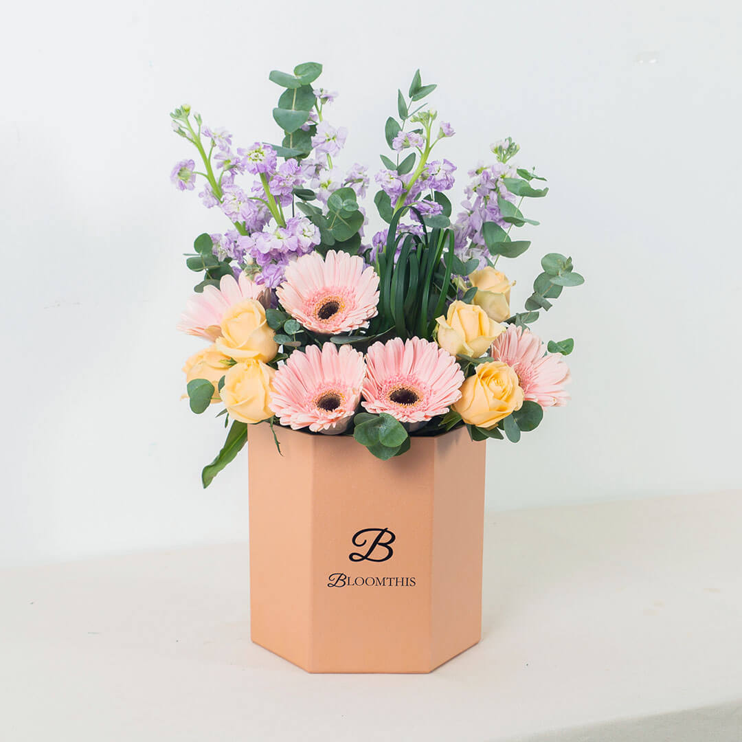 Naomi Pink Gerbera Flower Box (VD)