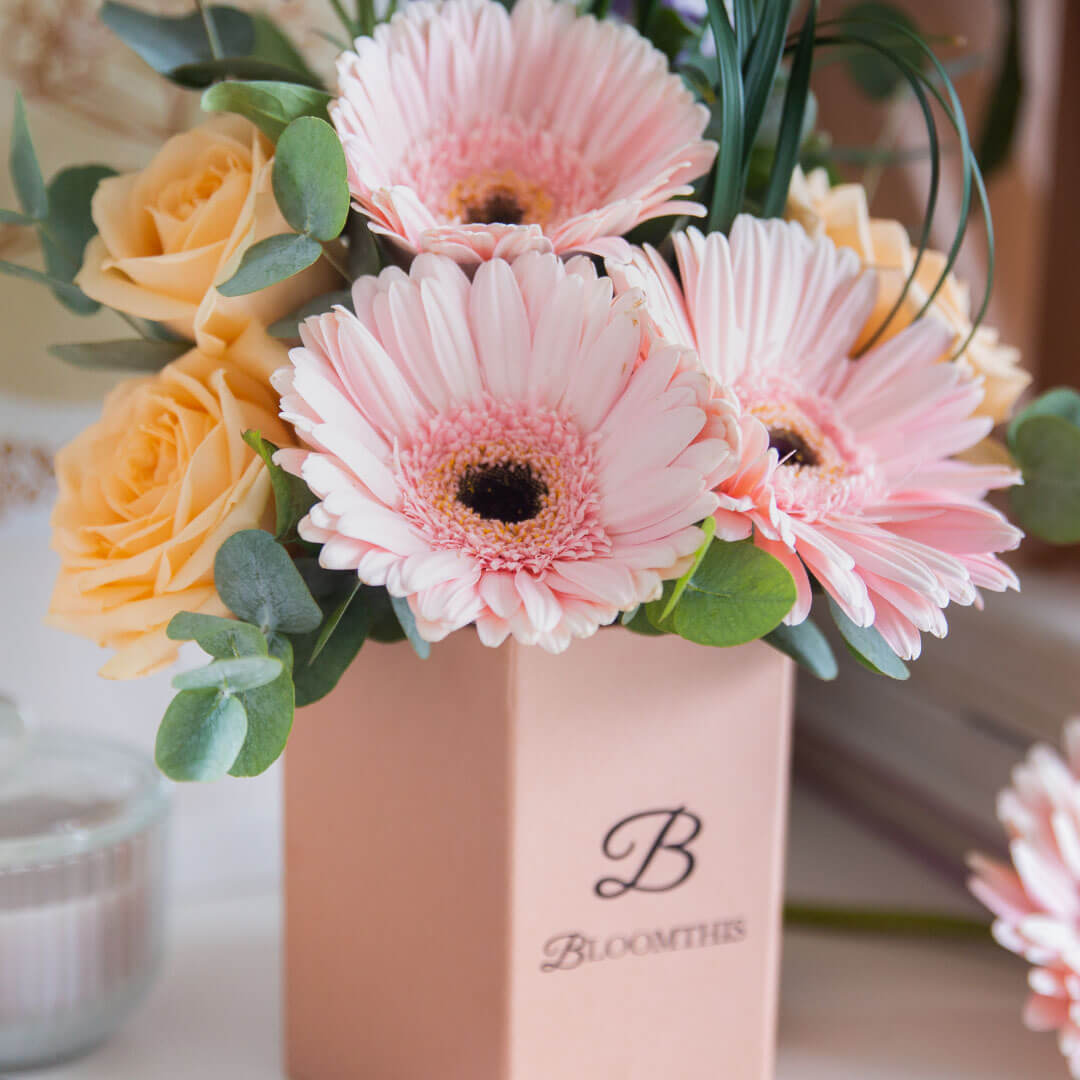 Naomi Pink Gerbera Flower Box (VDV)
