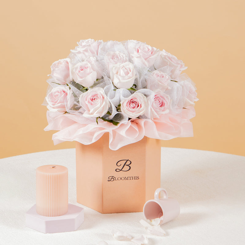 Odette Pink Rose Flower Box (VDV)