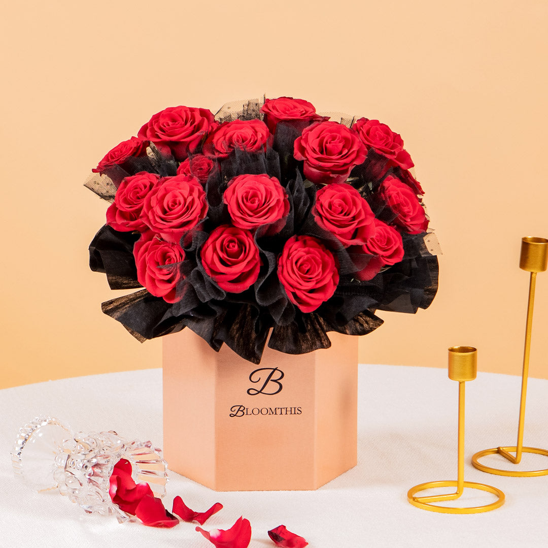 Odile Red Rose Flower Box (VDV)
