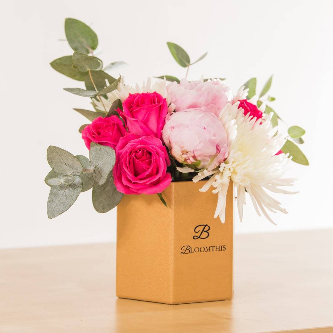 Pearle Rose & Peony Flower Box