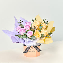 Poppy Lilac Rose Flower Box