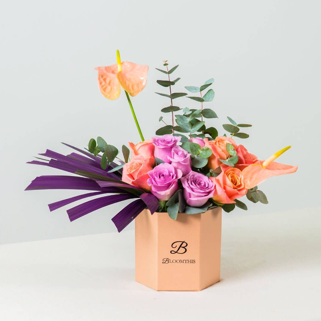 Riverlyn Pink Anthurium Flower Box