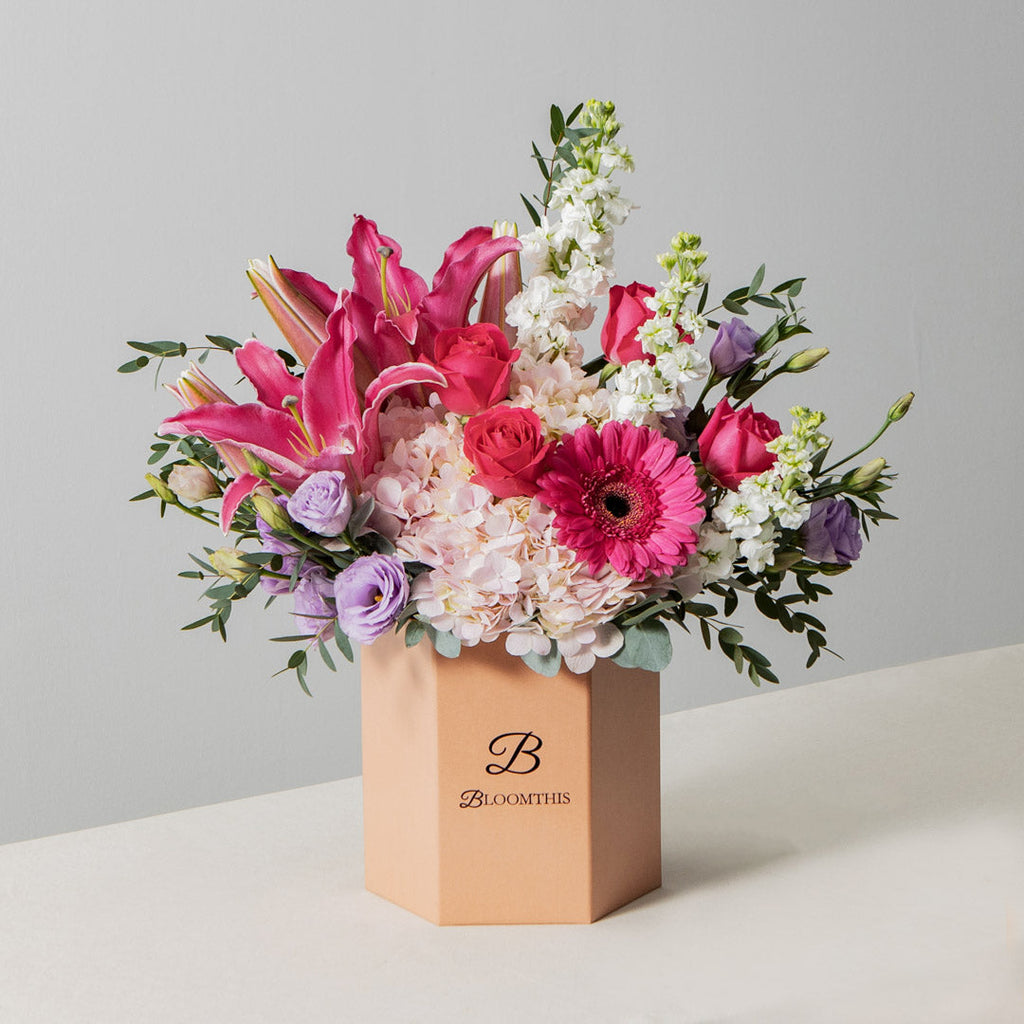 Sera Pink Lily Flower Box (MDV)