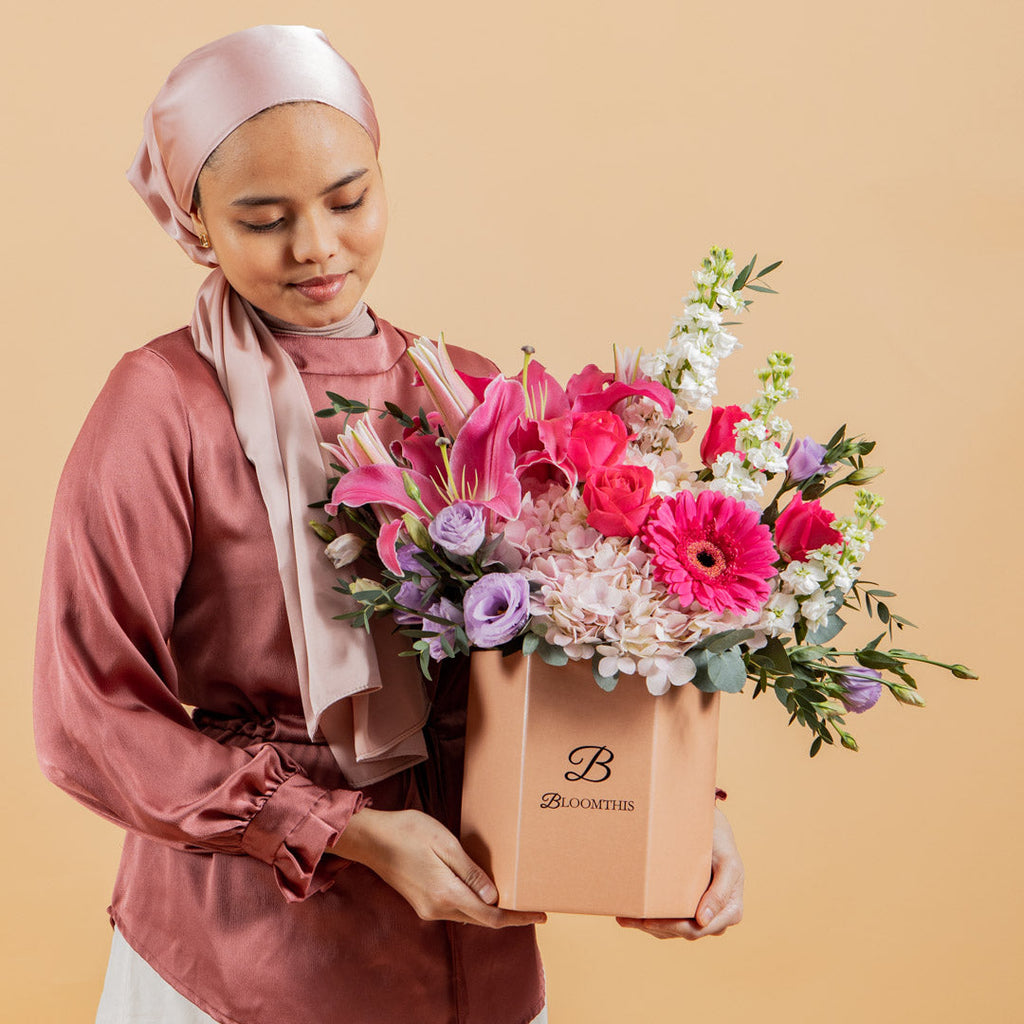 Sera Pink Lily Flower Box (MDV)