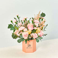 Victoria Pink Rose Flower Box
