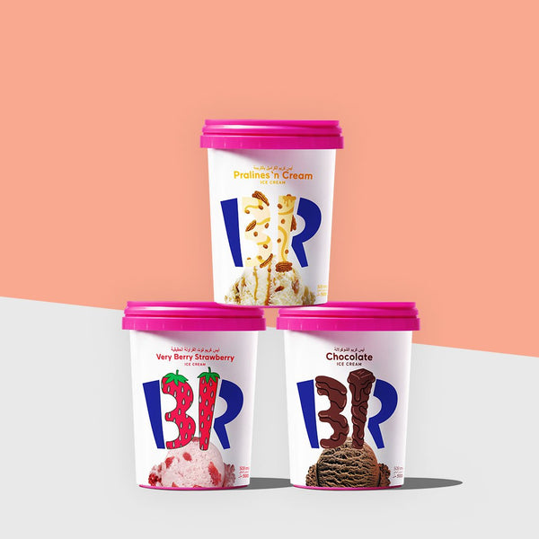 Baskin-Robbins Ice Cream Bundle (3 Pints)