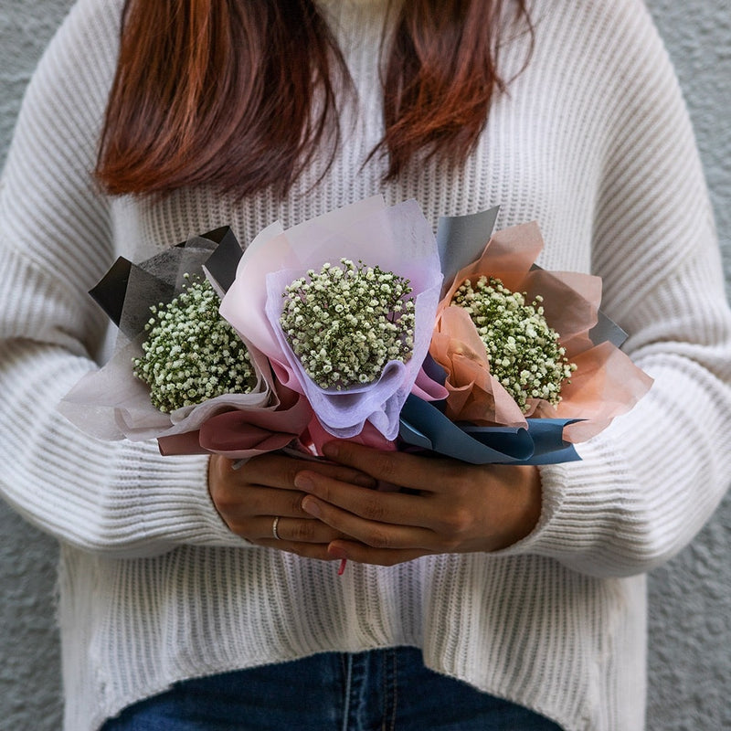 Harlow Baby's Breath Mini Bouquet Set (3 pcs)