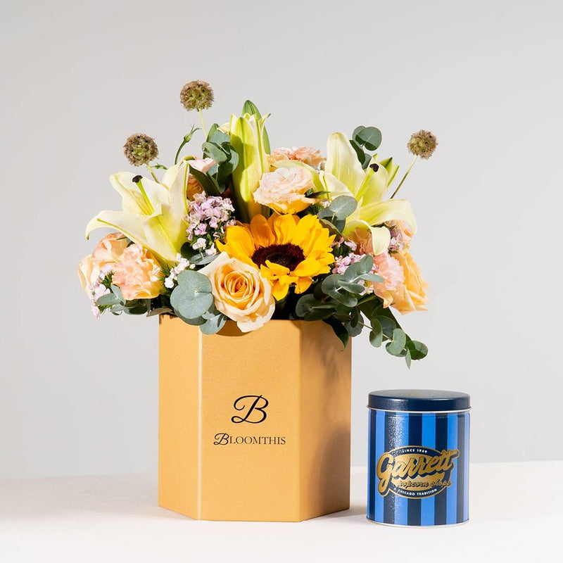 Garrett Popcorn CaramelCrisp & Hat Box Set