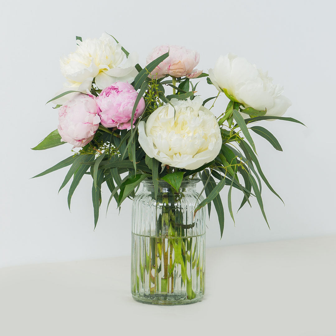 Prudence Pink & White Peony Vase